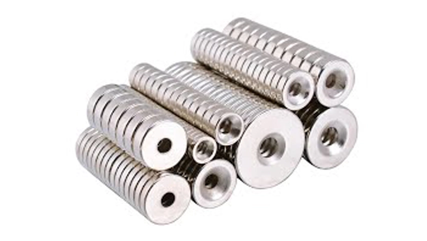 شكل مخصص مغناطيس نيوديميوم قوي للغاية مغناطيسي