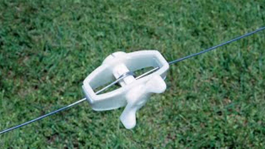 شداد سياج كهربائي أسود في خط شداد ، شداد سلك مشد شريط محمول