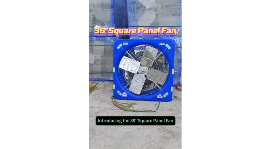 عرض فيديو لمروحة اللوحة المربعة 38 بوصة Fan1